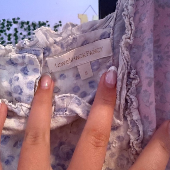 LoveShackFancy Floral Ruffle Dress - Picture 2 of 4
